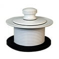 thumbnail image 6 of Westbrass D3264-20G-50 22-1/2" 20 ga. Bath Waste & Overflow Assembly with Pull & Close Drain Plug and 2-Hole Faceplate, Powder Coat White, 6 of 9