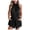 Black, variant on QUYUON Halter Rompers for Women Summer Dressy Sleeveless Elastic Waist Solid Color Shorts Jumpsuit Rompers with Pockets Ladies Rompers Casual Loose Shorts Outfits Style J-400, Blue L