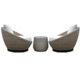 thumbnail image 6 of Steve Silver Adeline Wicker Patio Conversation 3 Piece Set, Driftwood Gray, 6 of 11