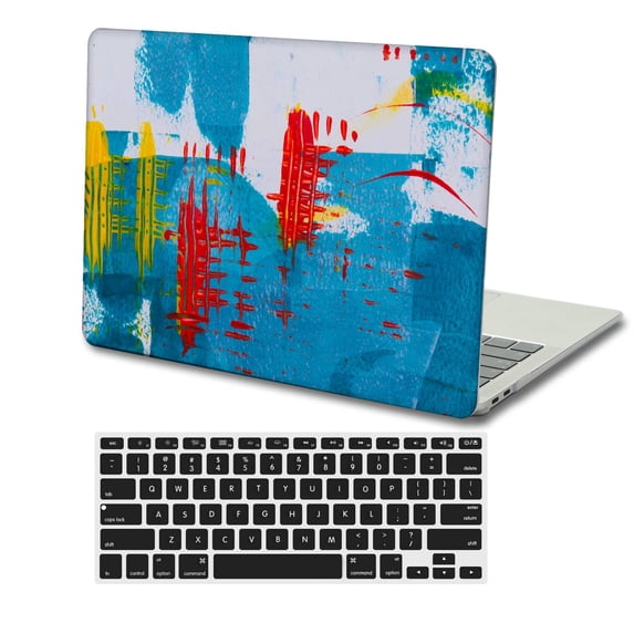 KSK KAISHEK Protective Case Hard Cover Compatible with MacBook Air 13 inchs 2022/2021/2020/2019/2018 A1932/A2179/A2337 m1 + Black Keyboard Cover, Painting 82