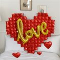 thumbnail image 4 of Kripyery Heart Balloons Inflatable Not Easy to Burst Leak-proof Large Size Party Supplies Decorate Reusable Background Heart-Shaped Foil Balloons for Wedding, 4 of 8