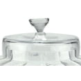 thumbnail image 2 of 11" Clear Transparent Segmented Glass Container with Lid, 2 of 2
