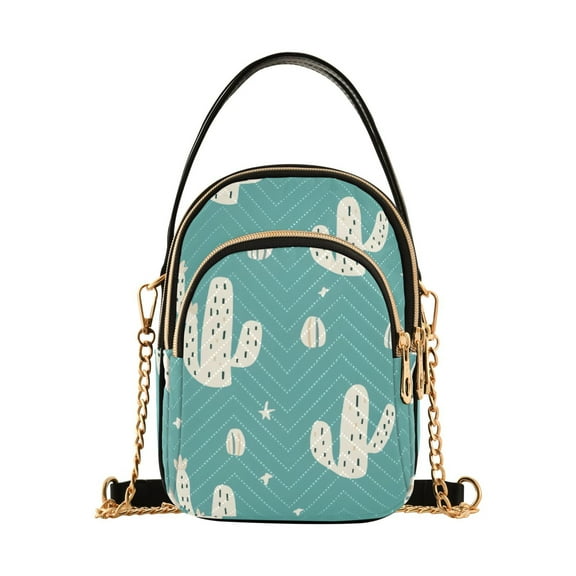 joogoo Women Cactus Chain Crossbody Bags Shoulder Handbag Phone Purse