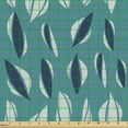 thumbnail image 2 of Ambesonne Abstract Fabric by the Yard Upholstery, Round Ornaments, 5 Yards, Slate Blue Sage Green, 2 of 5