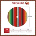 thumbnail image 4 of Bingfone Christmas Tree Skirt Mat Christmas Decoration Interior 36"-Mexican Serape Blanket Stripes, 4 of 8