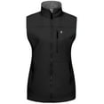 thumbnail image 7 of Little Donkey Andy Lightweight Softshell Vest for Women Fleece Lined Outerwear Zip Up Sleeveless Casual Windbreaker Jacket for Golf Hiking Running Jogging Outdoor Travel, Black Large, 7 of 7