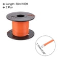 thumbnail image 2 of Uxcell 2 Count Wire Polyvinyl Chloride Hookup Wire, Copper Wire with Spool for Internal Connecting Wire Orange 30AWG,30m, 2 of 7