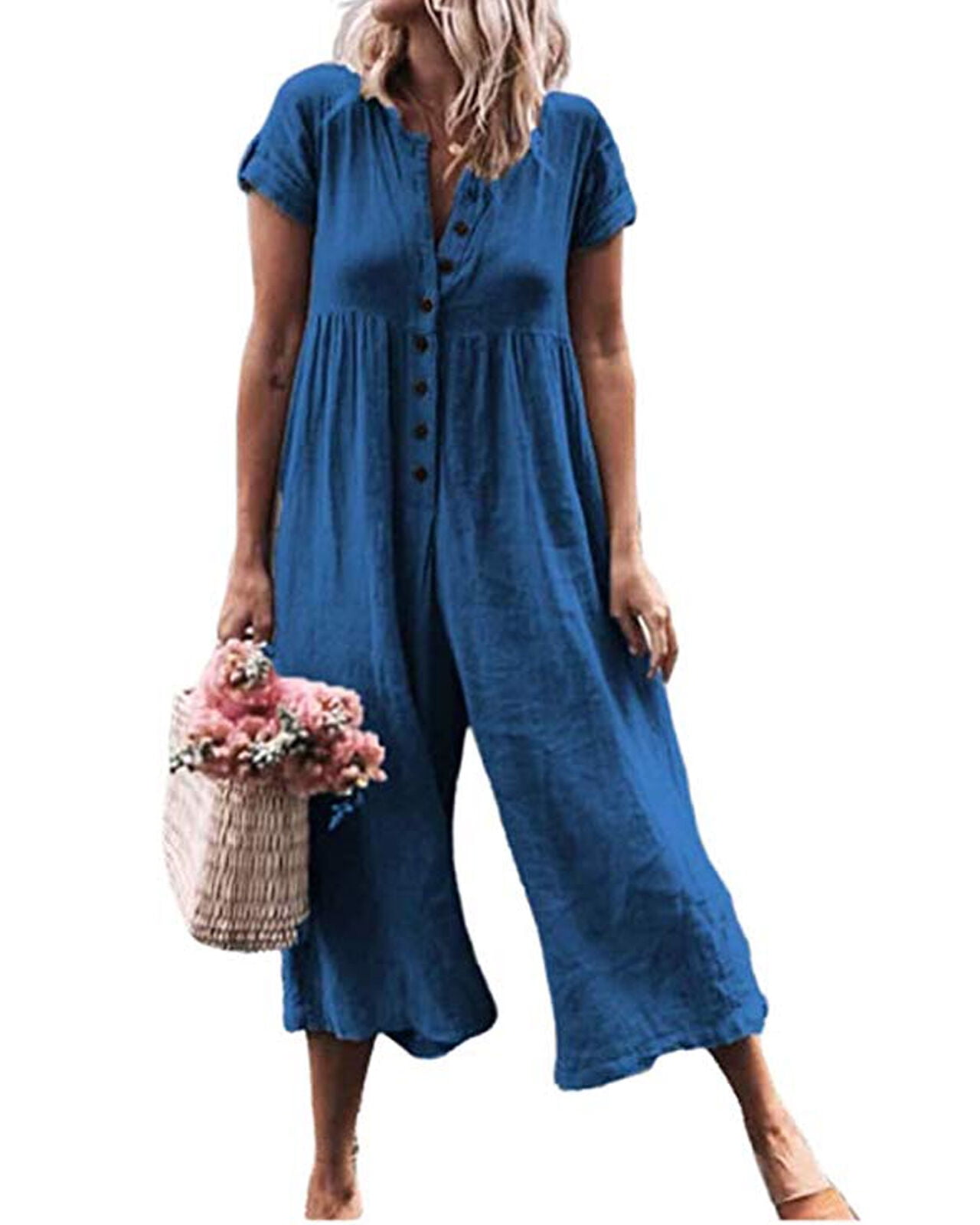 loose short overalls