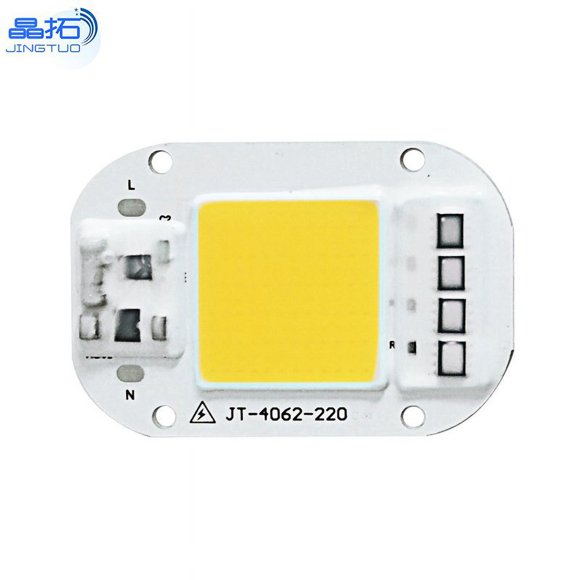 AC 220V 20W/30W/50W Free Driver High Pressure LED Chip COB Light Source 220V-50W-3000K