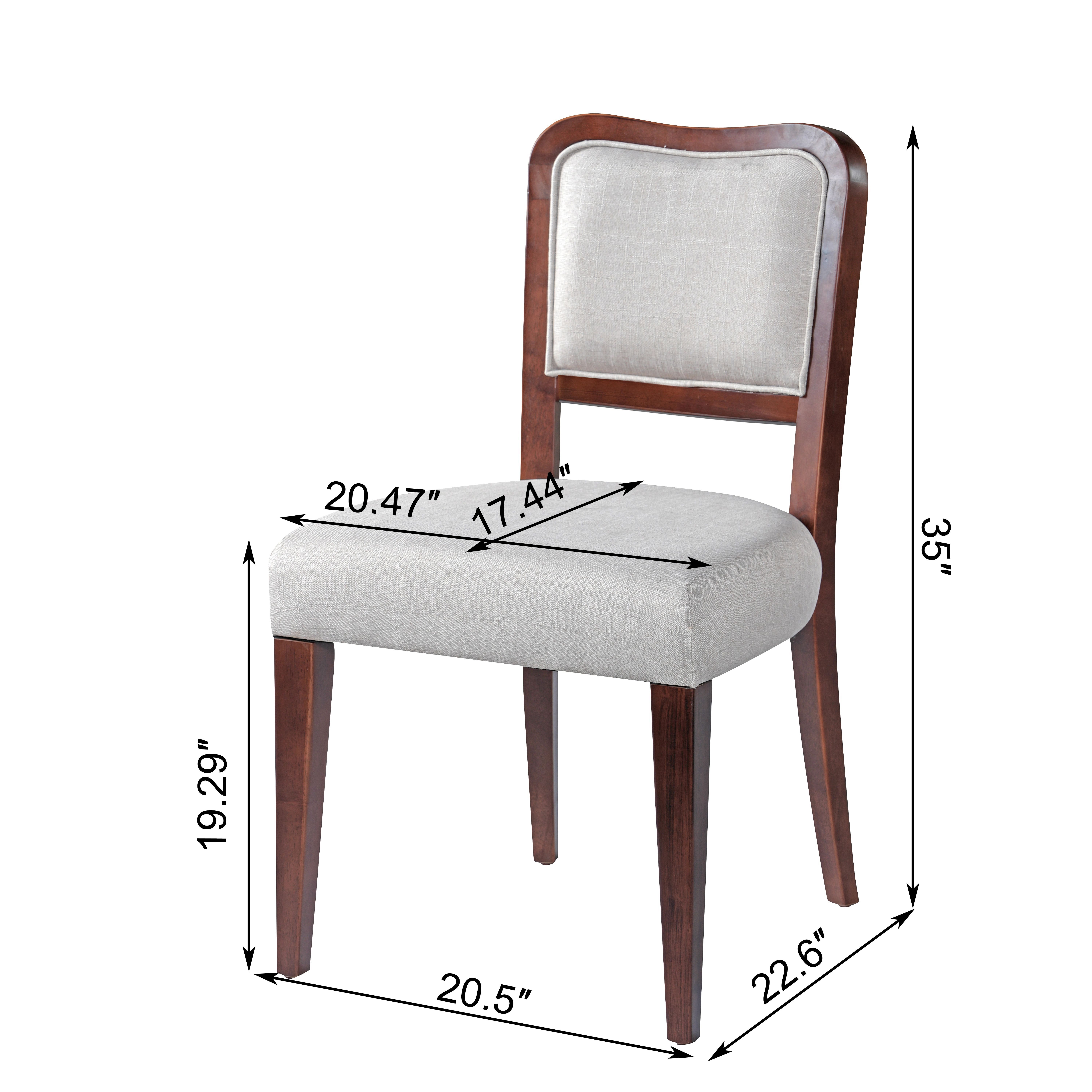 Euroco 3 Piece Dining Table Set for 2 ,42" Round Kitchen Table with 2 Upholstered Chairs and Heavy-Duty Iron Base,Compact Dining Set for Small Spaces, Kitchen, Living Room,Walnut