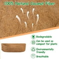 thumbnail image 4 of 4 Pack Trough Coco Liners - 24 Inch 100% Natural Coconut Coir Fiber Replacement Planter Basket Liners For Garden Window Flower Box, Wall Planter Baske, 4 of 5