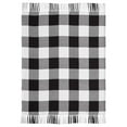 thumbnail image 3 of VHC Brands Annie Buffalo Check Black Woven Throw 50x60, Bedroom and Living Room Decor, Blanket, Cotton, Annie Buffalo Check Collection, Rectangle 60x50, Country Black, 3 of 3