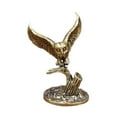 thumbnail image 2 of Estatua de búho de latón, decoración de , figura coleccionable de animal artesanal antigua, adorno de escritorio para el hogar y sala de, 2 of 9