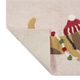 thumbnail image 5 of Holiday Cotton Bath Rug, Pink Dog Design, Multicolor, 17 in x 24 in, 5 of 7