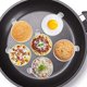 thumbnail image 5 of Anillo para huevos, molde para tortilla de acero inoxidable de 4 piezas, molde para hornear para cocinar huevos fritos/panqueques/tortillas y más, revestimiento antiadherente, acero inoxidable de grad, 5 of 5