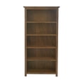 thumbnail image 3 of Greener Valley Solid Wood Tall Bookshelf, Traditional, 5 Shelves, 35.2" x 13.3" x 69.7", 3 of 7