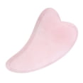 thumbnail image 2 of Rose Quartz Gua Sha Tool Pink FacialMassage Instrument for Skin Care and Wellness Routine, 2 of 7