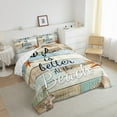 thumbnail image 3 of Manfei Lake House Bedding Sets Twin with Comforter, Beach Seashell Comforter Sets Twin Size, Lodge Cabin Reversible Down Comforter, Super Cozy Bedroom Decoration, 2-Piece, 3 of 8