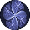 thumbnail image 1 of Ahgly Company Indoor Square Patterned Night Blue Area Rugs, 3' Square, 1 of 6