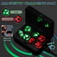 thumbnail image 4 of LED Dice Set of 7  DND Dice Rechargeable with Charging Box  Shake to Light Up Colorful Dice  Dungeon and Dragons Dice USB Port Charging  Role Playing Dice for D&D Table Games, 4 of 20