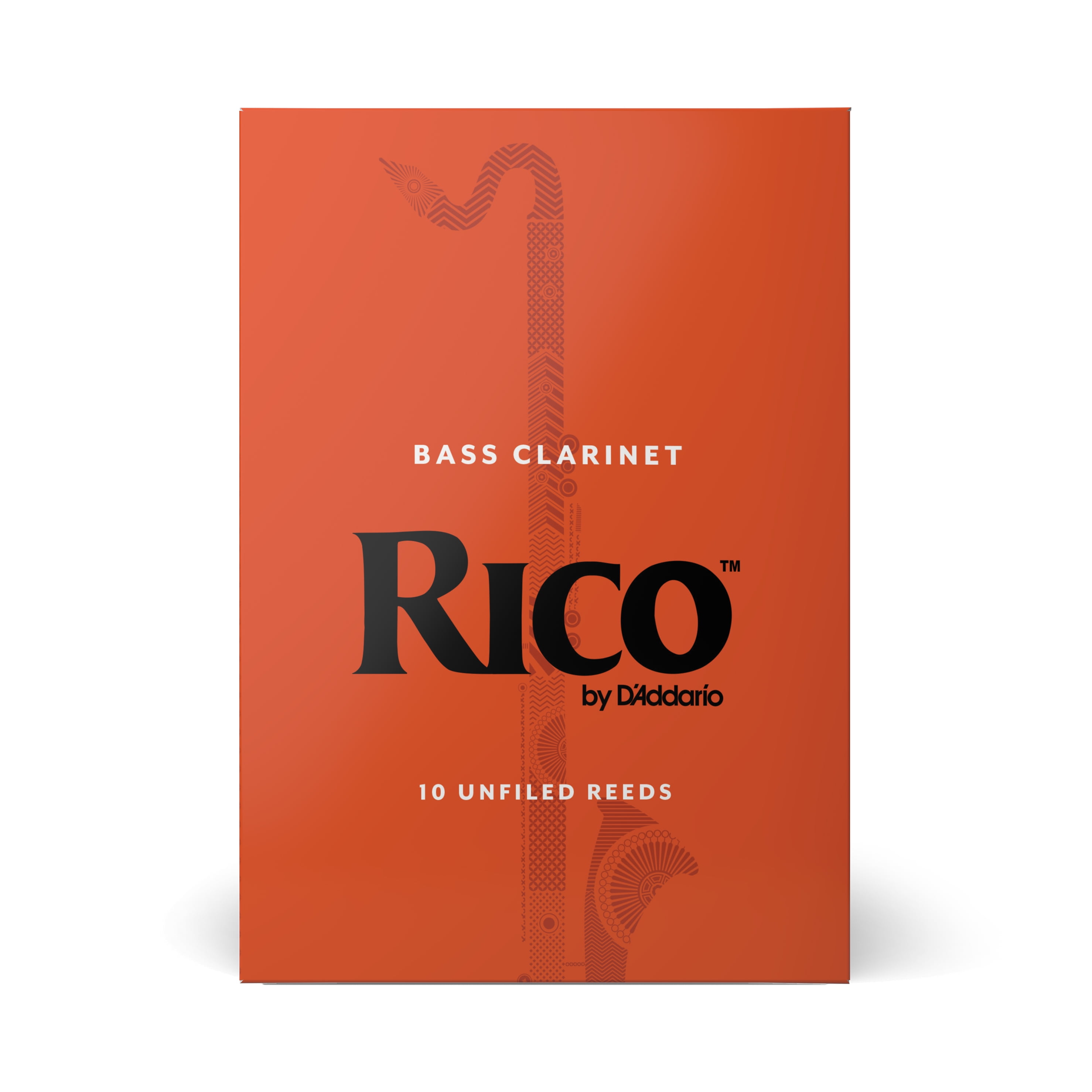 Rico by D'Addario Bass Clarinet Reeds, Strength 1.5, 10 Pack