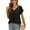 Black, variant on Uvplove Summer Blouses for Women Elegant Casual V Neck Chiffon Blouses Tops Shirts,White,XL
