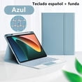 thumbnail image 1 of Keyboard Case for Xiaomi Mi Pad 5 6 Pro Keyboard Case Tablet Cover for MiPad 5 6 Redmi Pad Wireless Bluetooth Keyboard Case Spanish Blue Mi Pad 5 Pro 11inch, 1 of 6