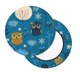 thumbnail image 2 of Balery Cute Colorful Owls And Trees Fundas de asiento para taburete de bar redondo de tela de terciopelo ajustables que protegen de arañazos y manchas para sillas de 14 a 17 pulgadas.-12 inch, 2 of 7