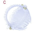 thumbnail image 2 of SDJMa Small Wedding Flower Girl Basket,Bridal Wedding Flower Girl Basket Floral Bridal Petals Basket Decoration, 2 of 8