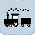 thumbnail image 4 of Inktastic Valentines Day Heart Choo Choo Train Boys Baby Bib, 4 of 4