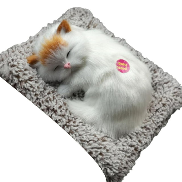 Flmtop Display Mold Sleeping Cat Design Purifying Air Plastic Cartoon Simulation Animal Model for Car
