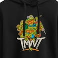 thumbnail image 3 of Teenage Mutant Ninja Turtles - Rebel Road Group - Juniors Cropped Pullover Hoodie, 3 of 5