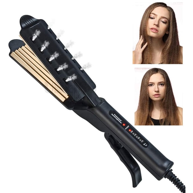 Plancha para rizar el cabello para rizador de peinado esponjoso, planchas para el cabello con corrugación Vhermosa CZMR-HQ218