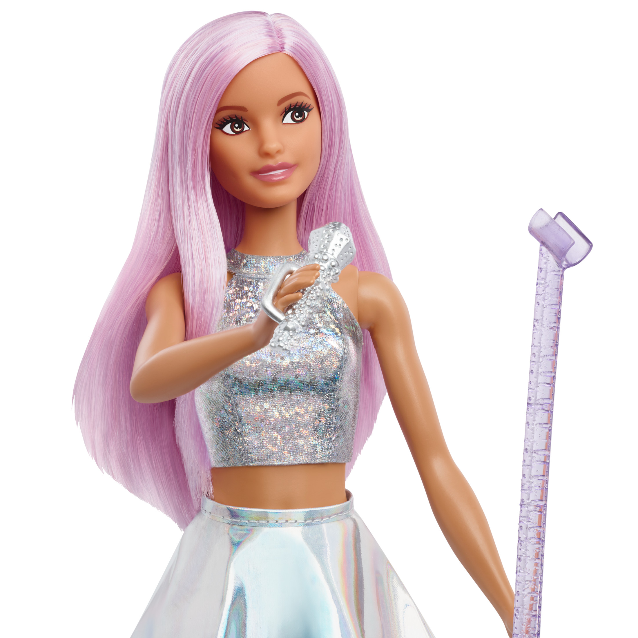 Barbie Pop Star Doll with Microphone and Pink Hair photo 2