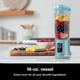 thumbnail image 2 of Ninja Blast Licuadora Portatil Recargable para Smoothies,Batidos,Ninja frappe de cable desmontable USB tipo C, vaso licuadora de 532ml(18 oz) Negro(Reacondicionado) (Agua Marina), 2 of 5