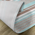 thumbnail image 5 of Ambesonne Aqua Place Mats Set of 4, Horizontal Stripes Lines, Standard Size, Seafoam Umber and White, 5 of 6