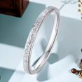 thumbnail image 1 of Anillo de acero inoxidable de titanio y acero para mujer, anillo de lujo ligero de alta gama que combina con todo para niñas y mujeres, 1 of 5