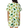 thumbnail image 3 of Lsque Cartoon Fruit Women's Short-Sleeved Pajama Set - 2 Piece Soft and Lightweight Sleepwear Set-XX-Large, 3 of 9