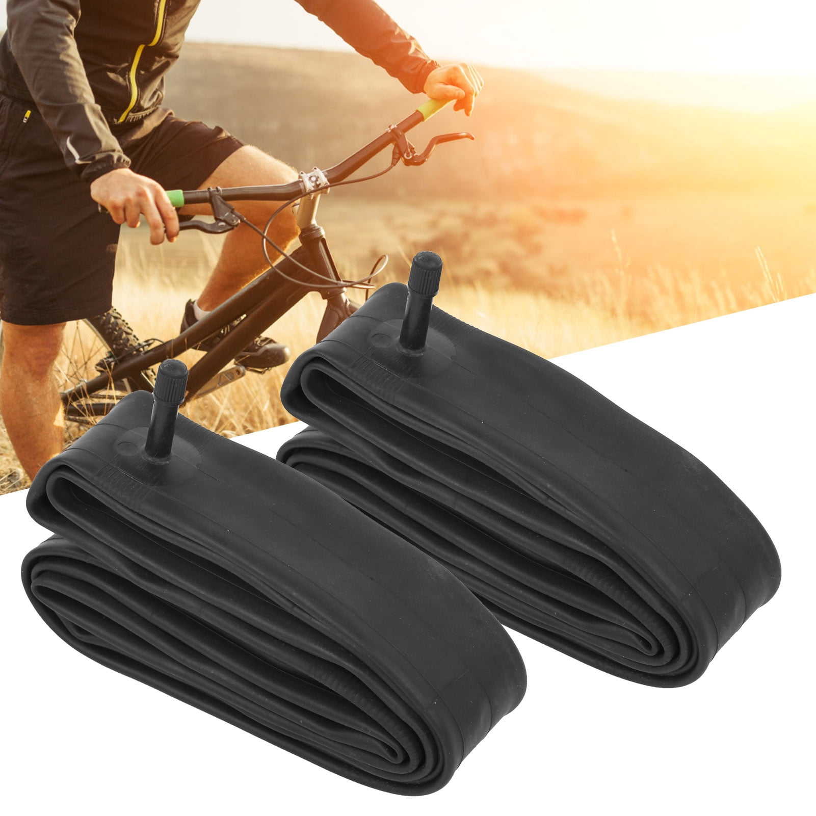 Details about   2Pcs Bike Tube Schrader Valve Small Wheel Folding Bicycle Inner Tube Riding Accs 