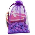 thumbnail image 6 of 100Pcs Medium Purple Organza Gift Bag,Casewin 10x15cm Jewellery Pouches Organza Bag Party Favour Candy Drawstring Bag for Wedding, Birthday, Anniversary, Christmas, 6 of 9