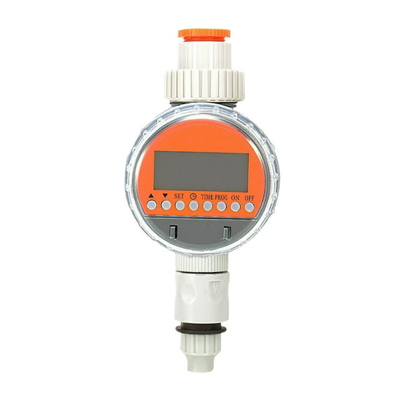 Garden Water Timer 4-Zone Programmable Irrigation Controller with 7-Day Timer & Rain Delay for Outdoor Sprinkler System Hose Tap Lawn Flower Beds Vegetable(Manual Override, No Pressure Required)