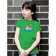 thumbnail image 2 of Cute Corgi Sleeping On Pillow T-Shirt Juniors -Image by Shutterstock,  Small, 2 of 4