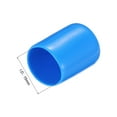 thumbnail image 3 of 20Pcs Rubber End Caps 15mm(9/16") ID Vinyl Round Tube Bolt Cap Cover Screw Thread Protector,Light Blue, 3 of 5