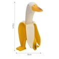 thumbnail image 3 of Estatua artística de pato y plátano amarillo, decoración creativa y caprichosa para jardín, pato, plátano pelado, patio al aire libre, 3 of 5