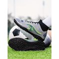 thumbnail image 6 of FLTHDD Men's High-Top Soccer Cleats - Tf Spikes For Outdoor Training & Competition, Non-Slip On Artificial Grass, Lace-Up, All-Season, 6 of 7