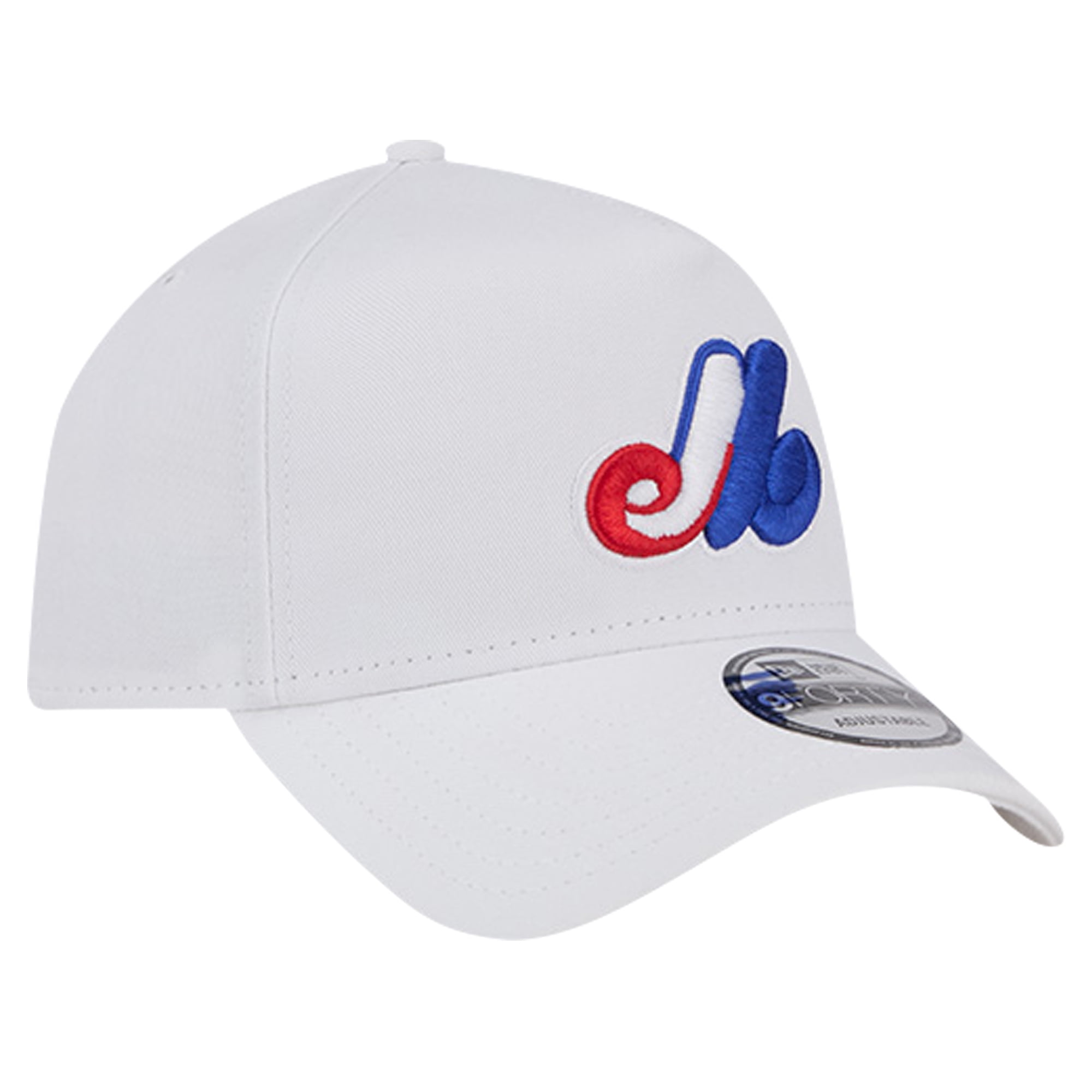 Men's New Era White Montreal Expos TC A-Frame 9FORTY Adjustable Hat