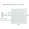 thumbnail image 4 of 12 Sheets 7.5mil Mylar Sheet 12 X 12 Inch Milky Translucent PET Blank Stencil Making Sheet (7.5mil), 4 of 7