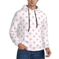 thumbnail image 2 of Sikiie Animal Pink Color Paw Men's Hoodie, Essentials Hoodie, Sweatshirt, Pullover Hooded Sweatshirt for Men-XX-Large, 2 of 7