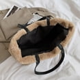 thumbnail image 2 of Bolso De Pana Bolsa de mano con estampado de oso de dibujos animados de pana para mujer de otoño de hombro con asa superior Sywqhk Para Estrenar, 2 of 9