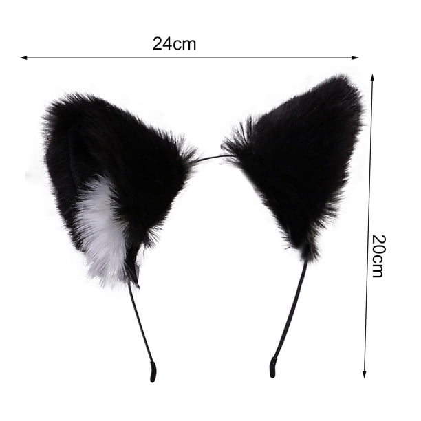 FUIPVGI Oreille de Chat Serre Tete Renard Bandeau Accessoires Cheveux, Serre -tête en Fausse Fourrure Fait à la Main avec Oreilles pour Carnaval Halloween Fête Femmes Hommes(Gris FUIPVGI Oreille de Chat Serre Tete Renard Bandeau Accessoires Cheveux, Serre -tête en Fausse Fourrure Fait à la Main avec Oreilles pour Carnaval Halloween Fête Femmes Hommes(Gris